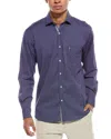Tailorbyrd Retro Geo Shirt In Blue