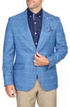 Tailorbyrd Shadow Windowpane Sport Coat In Blue