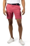 Tailorbyrd Seersucker Shorts In Red
