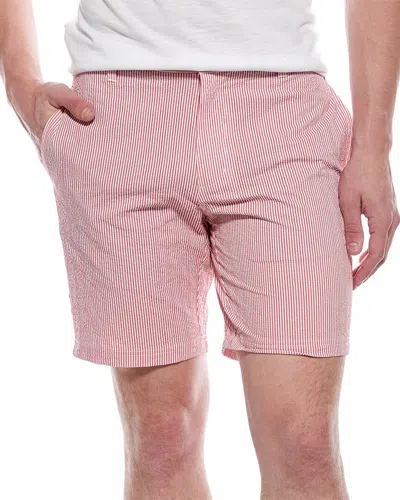 Tailorbyrd Seersucker Stripe Short In Pink