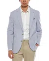 Tailorbyrd Seersucker Stripe Sportcoat In Blue