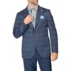 Tailorbyrd Shadow Plaid Sport Coat In Navy