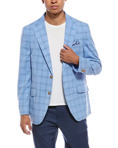 Tailorbyrd Shadow Plaid Sportcoat In Blue