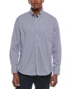 Tailorbyrd Signature Gingham Shirt In Blue