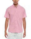 Tailorbyrd Signature Gingham Shirt In Pink