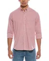 Tailorbyrd Signature Gingham Shirt In Red