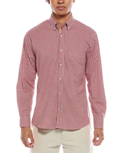 Tailorbyrd Signature Gingham Shirt In Pink