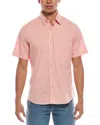 Tailorbyrd Signature Micro Gingham Shirt In Pink