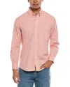 Tailorbyrd Signature Micro Gingham Shirt In Pink