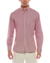 Tailorbyrd Signature Micro Gingham Shirt In Pink