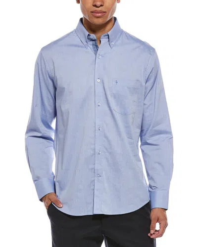 Tailorbyrd Signature Oxford Shirt In Blue