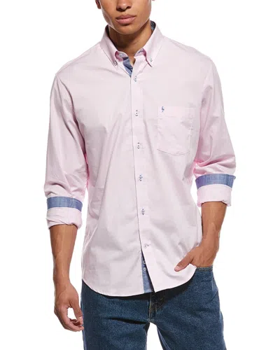 Tailorbyrd Signature Oxford Shirt In Pink