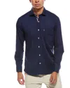 Tailorbyrd Signature Solid Shirt In Blue