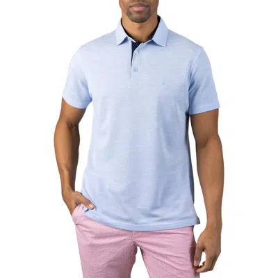 Tailorbyrd Slub Piqué Polo In Blue