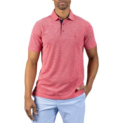 Tailorbyrd Slub Piqué Polo In Pink