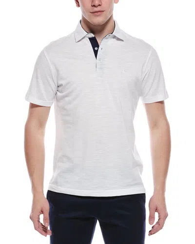 Tailorbyrd Slub Pique Polo In White