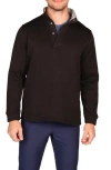 Tailorbyrd Snap Placket Knit Pullover In Black