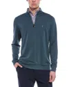 Tailorbyrd Cozy Knit 1/4-zip Pullover In Blue