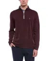 Tailorbyrd Soft Stonewashed 1/4-zip In Brown