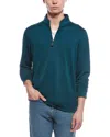 Tailorbyrd Solid 1/4-zip Pullover In Green