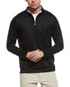 Tailorbyrd Solid 1/4-zip Pullover In Black