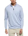 Tailorbyrd Solid 1/4-zip Pullover In Blue