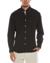 Tailorbyrd Solid Melange Performance Shirt In Black