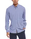 Tailorbyrd Solid Melange Performance Shirt In Blue