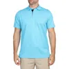 Tailorbyrd Solid Modal Blend Polo In Aqua