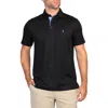 Tailorbyrd Solid Modal Blend Polo In Black