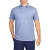Tailorbyrd Solid Modal Blend Polo In Denim Blue