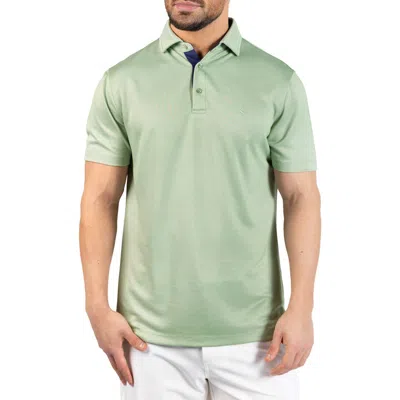 Tailorbyrd Solid Modal Blend Polo In Green