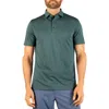 Tailorbyrd Solid Modal Blend Polo In Jade