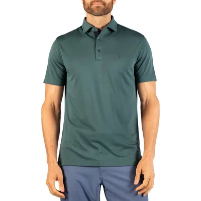 Tailorbyrd Solid Modal Blend Polo In Jade