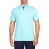 Tailorbyrd Solid Modal Blend Polo In Seaglass