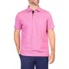 Tailorbyrd Solid Modal Polo In Raspberry