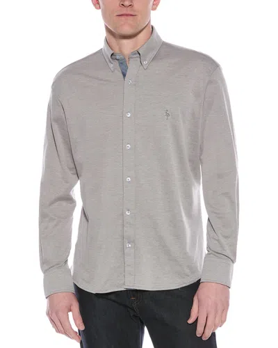 Tailorbyrd Solid Pique Button-down Shirt