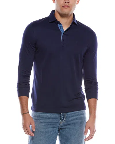 Tailorbyrd Solid Polo Shirt In Blue