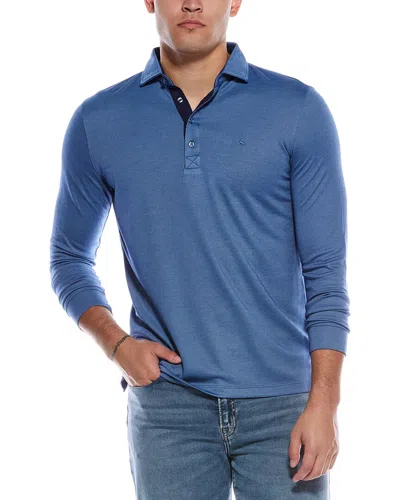 Tailorbyrd Solid Polo Shirt In Blue