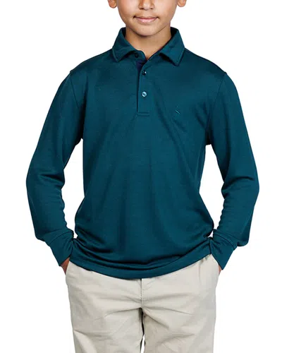 Tailorbyrd Kids'  Solid Polo Shirt In Green