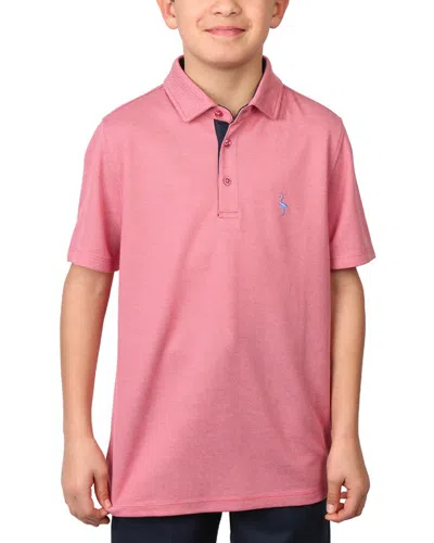Tailorbyrd Kids'  Solid Polo Shirt In Pink