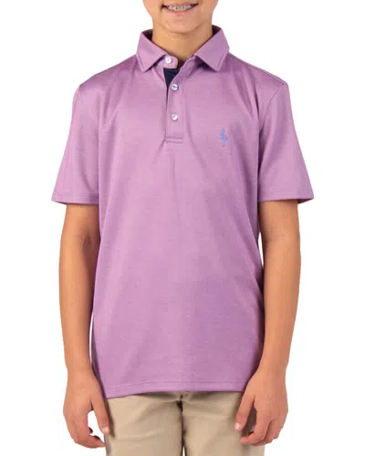 Tailorbyrd Kids' Solid Polo Shirt In Purple