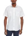 Tailorbyrd Solid Seersucker Shirt In White