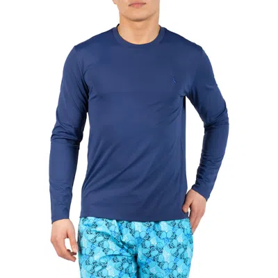 Tailorbyrd Spf 30+ Long Sleeve Rashguard In Blue