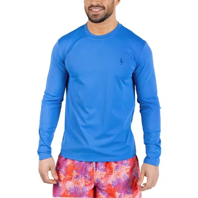 Tailorbyrd Spf 30+ Long Sleeve Rashguard In Blue
