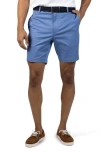 Tailorbyrd Stretch Cotton Performance Shorts In Blue