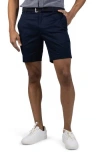 Tailorbyrd Stretch Cotton Performance Shorts In Blue