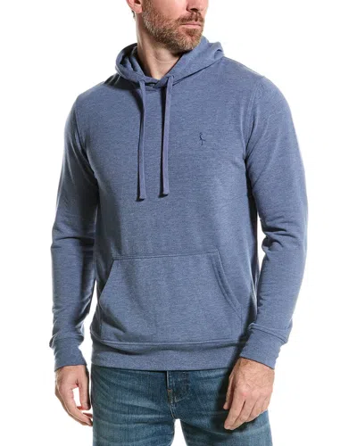 Tailorbyrd Sueded Fleece Hoodie In Blue