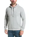 Tailorbyrd Sueded Fleece Hoodie In Grey
