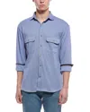 Tailorbyrd Super Soft Sweater Shirt In Blue